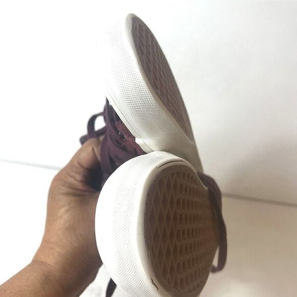 Vans Sk8 Hi Suede Fringe Skate Shoes Women’s 6 Men’s 4.5 Burgundy Lace Up Casual - Picture 8 of 13